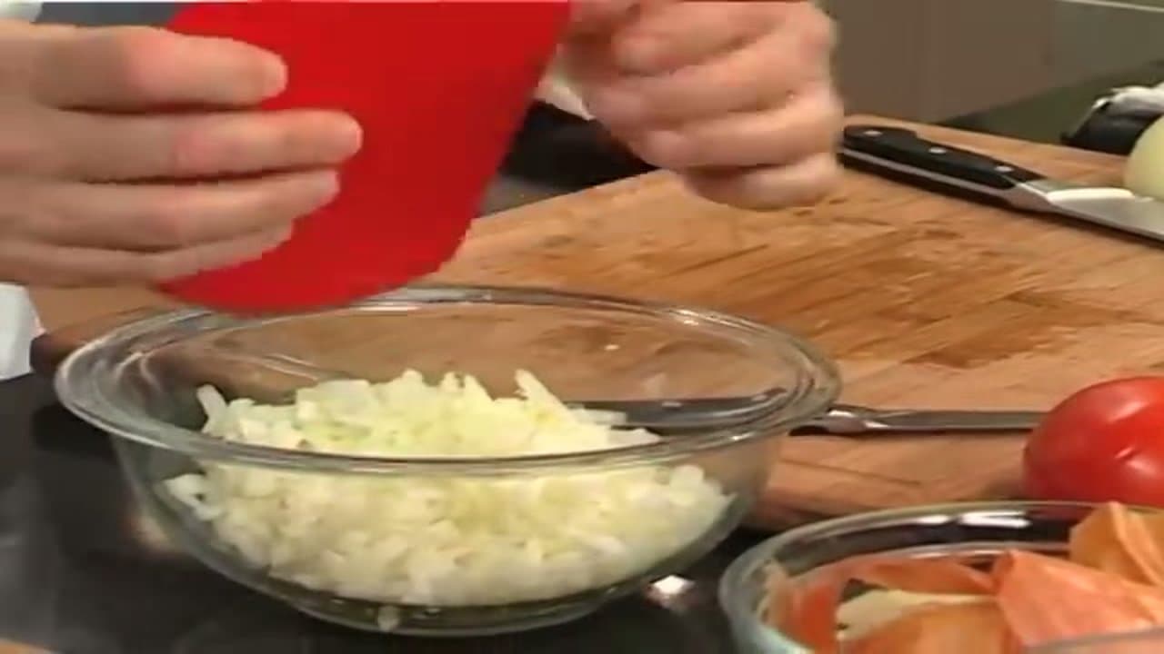 The finished result: How to Dice an Onion