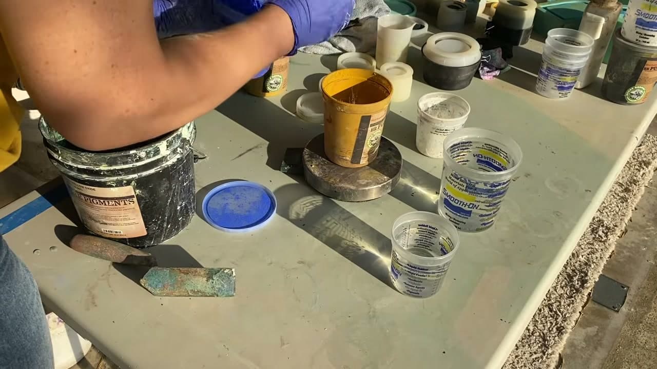 Step 7: Blend Two Pigments for a Custom Shade - How to Color Concrete for Crafts