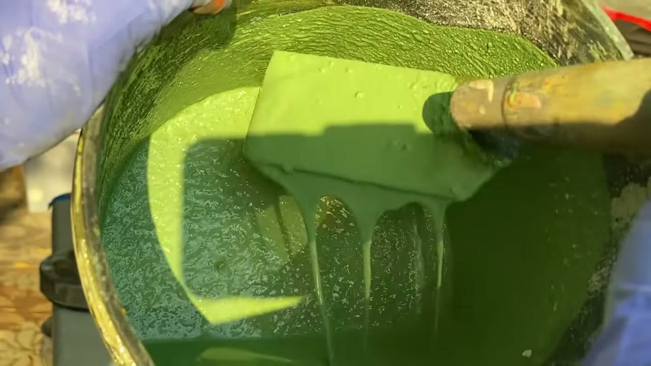 Step 5: Fold the Colored Water Into Your Dry Mix - How to Color Concrete for Crafts