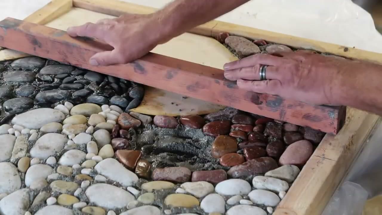 Step 6: Step 6: Arrange the Pattern and Tap Stones Level