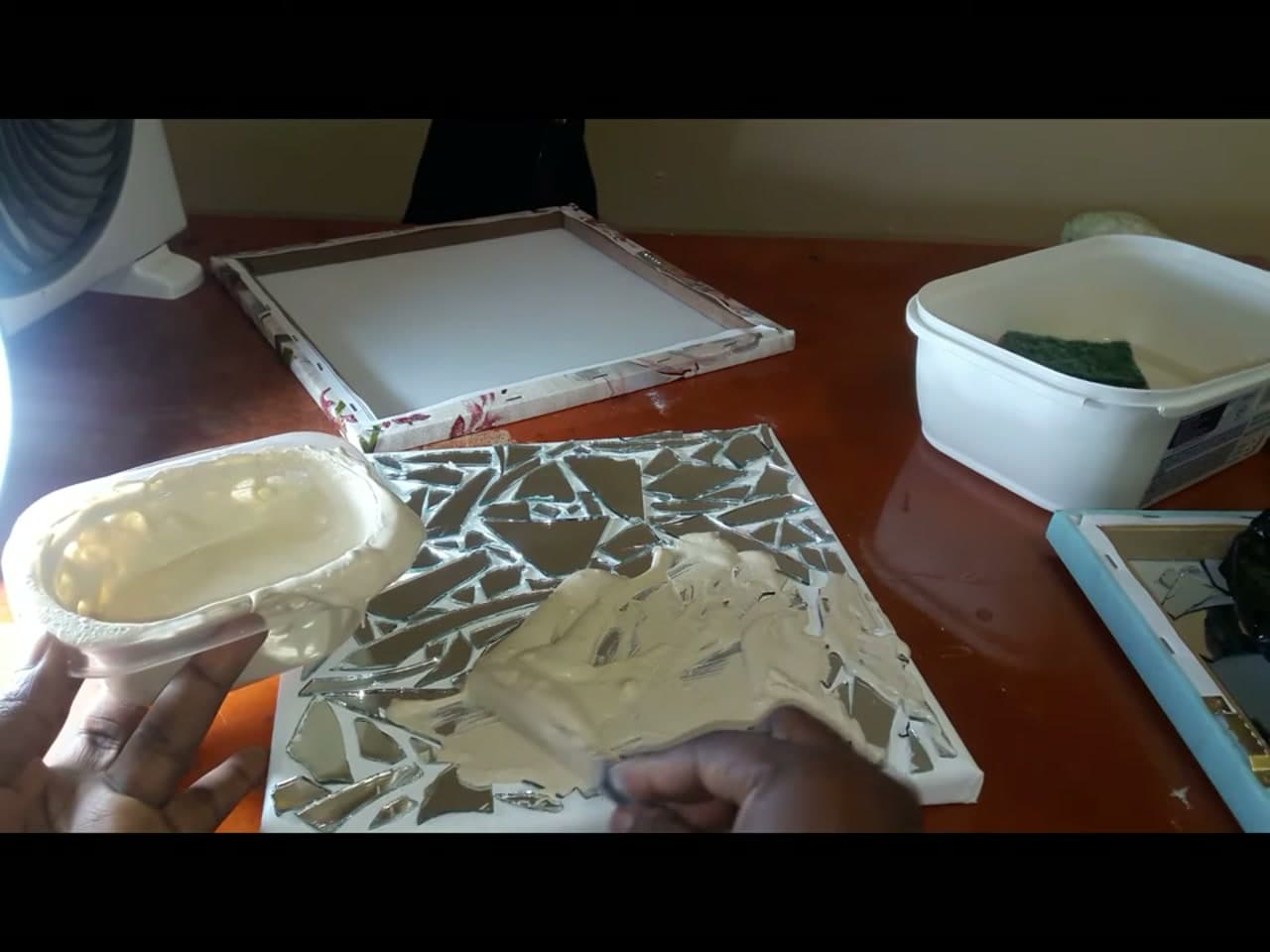 Step 6: Step 6: Spread Grout Over the Mosaic