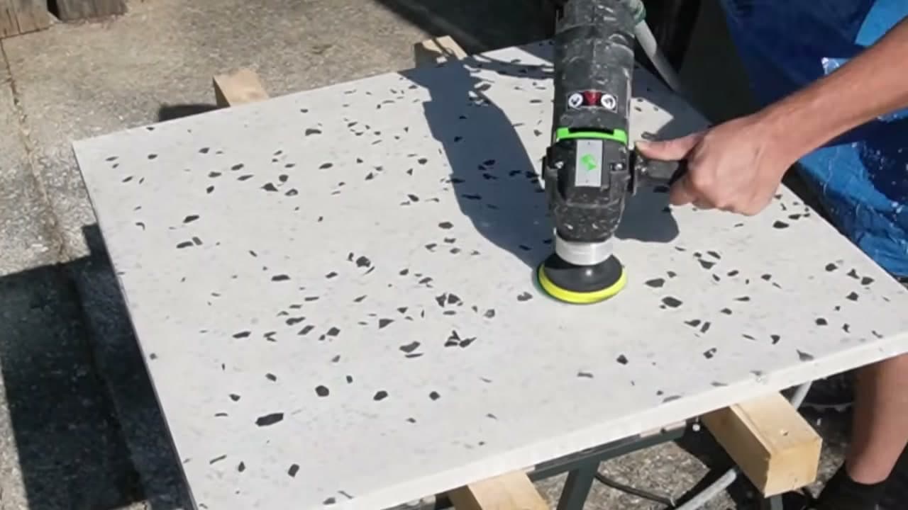 The finished result: How to Make Terrazzo