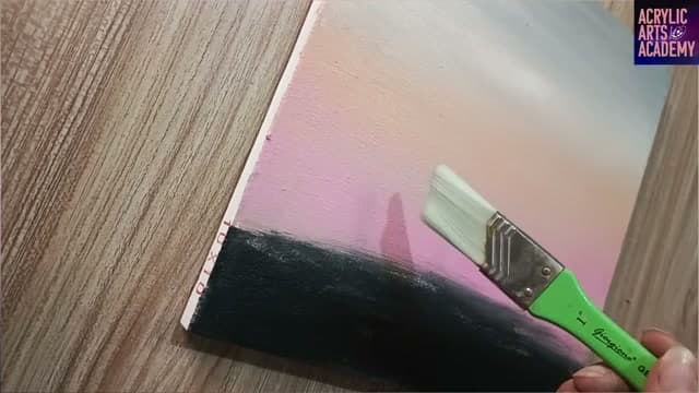 Step 1: Step 1: Block In the Sunset Sky