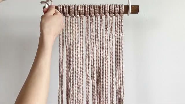 Step 1: Mount Cords with Larks Head Knots