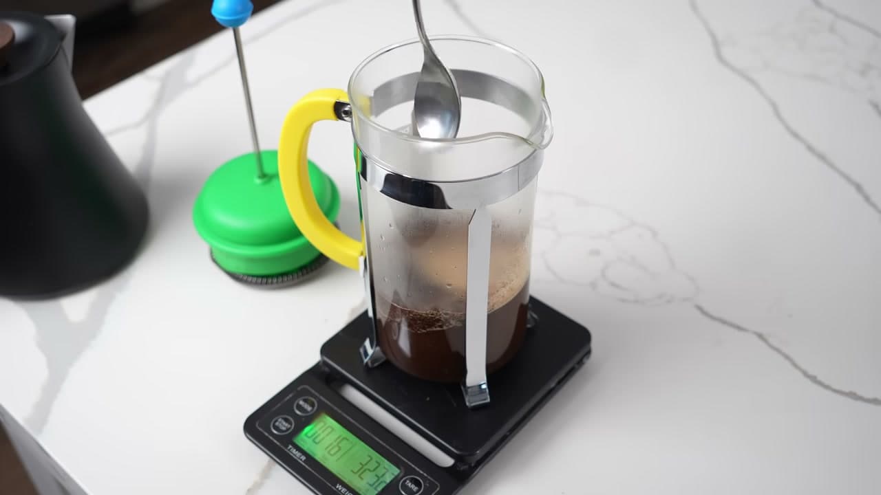 Step 7: Give It a Good Stir - How to Use a French Press