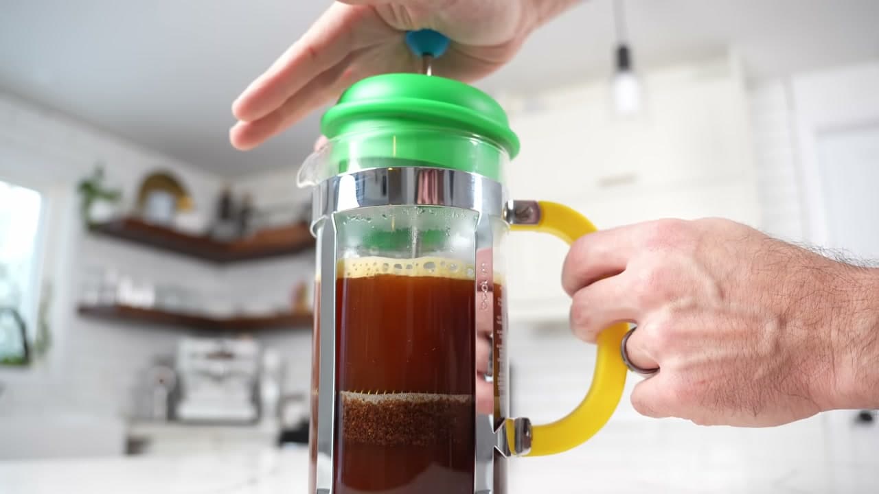 Step 9: Plunge Very Slowly - How to Use a French Press