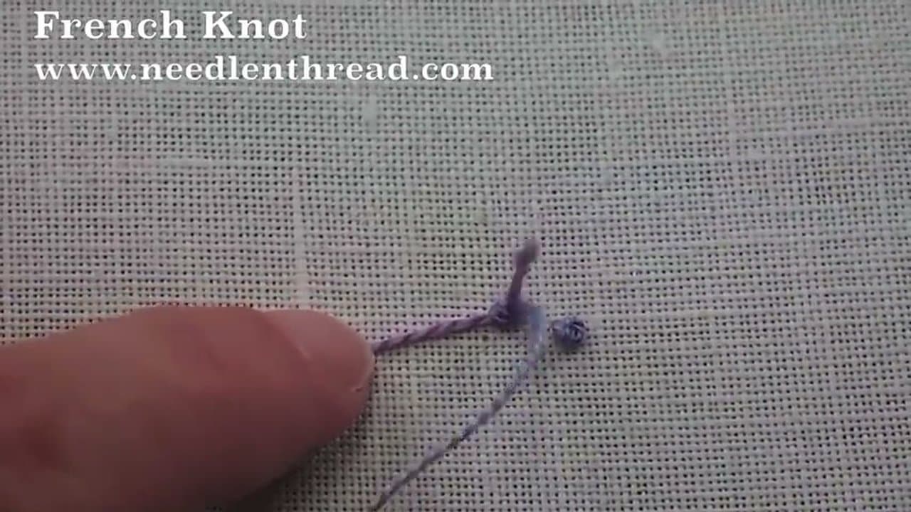 The finished result: How to Embroider a French Knot: 6 Step Beginner Tutorial