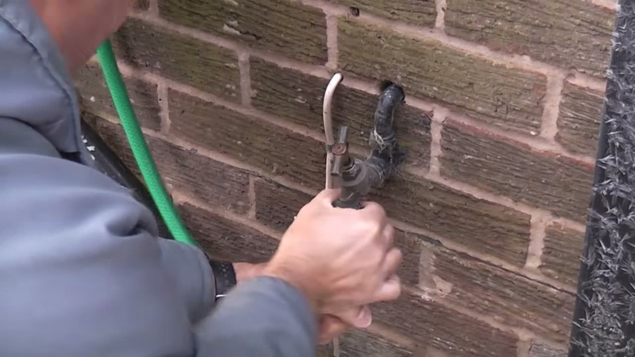 Step 3: Take the Hose Off and Open the Spigot - How to Thaw Frozen Pipes