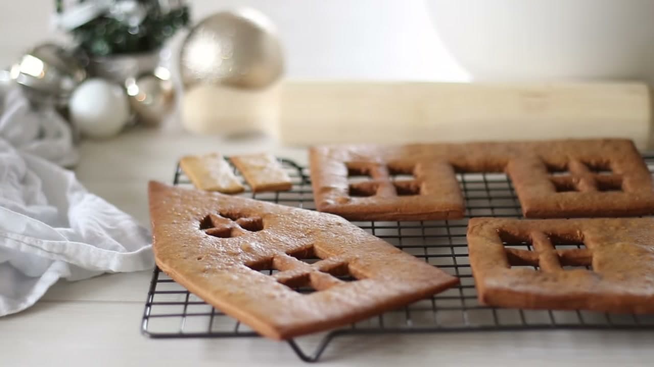 Step 5: Bake and Cool Completely - How to Make a Gingerbread House