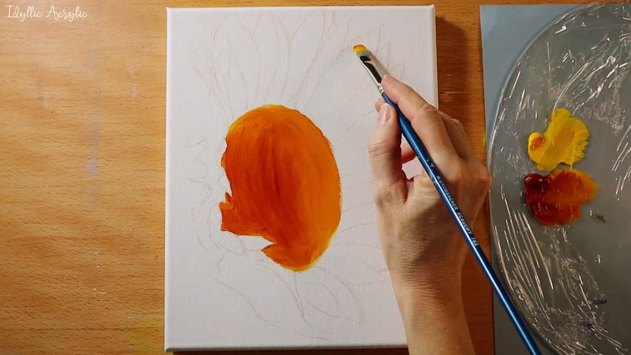 Step 1: Step 1: Lay a Warm Golden Underpainting