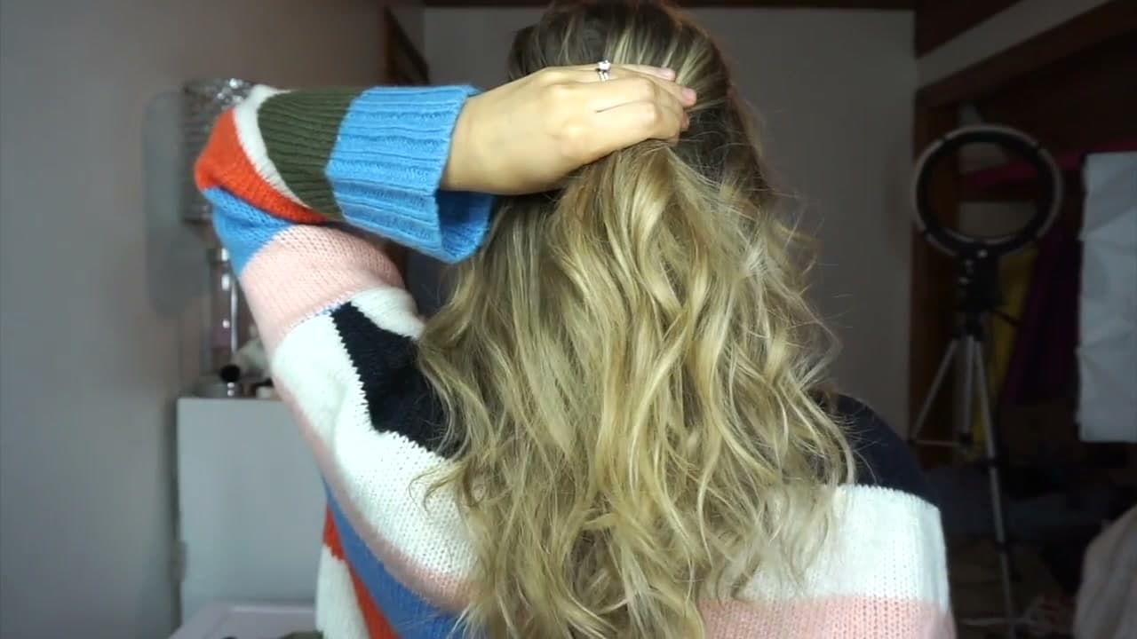 Step 4: Gather the Center Section Into a Poof
