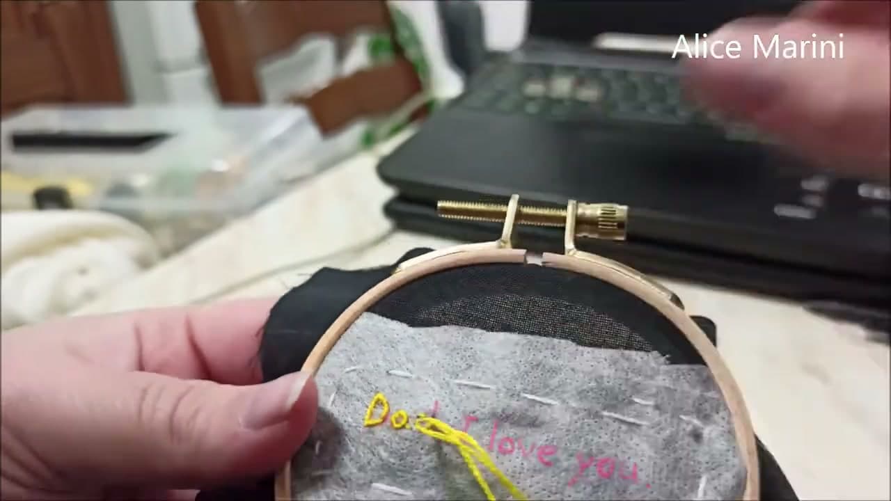 Step 5: Step 5: Work Along Each Letter One Stitch at a Time