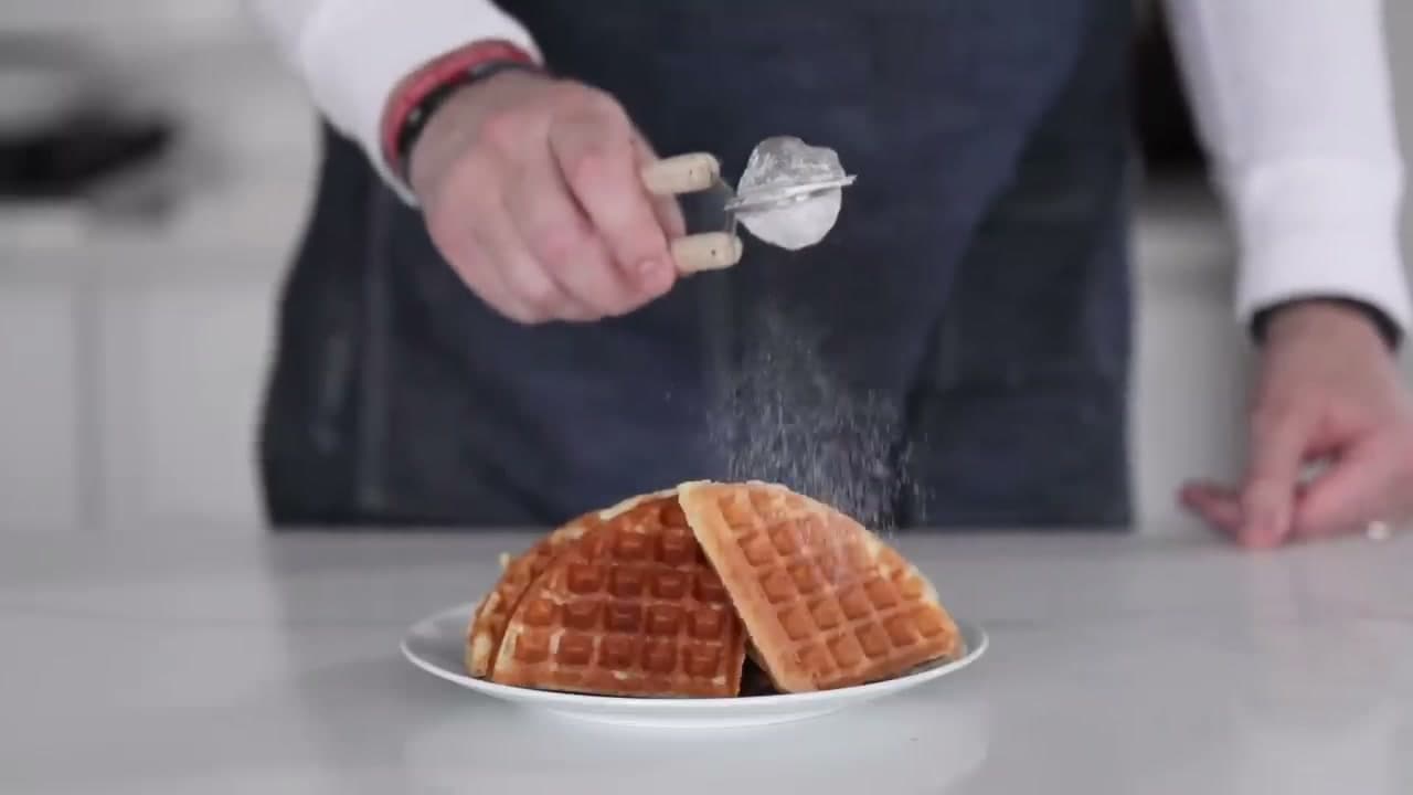 The finished result: How to Make Belgian Waffles (Brussels-Style)
