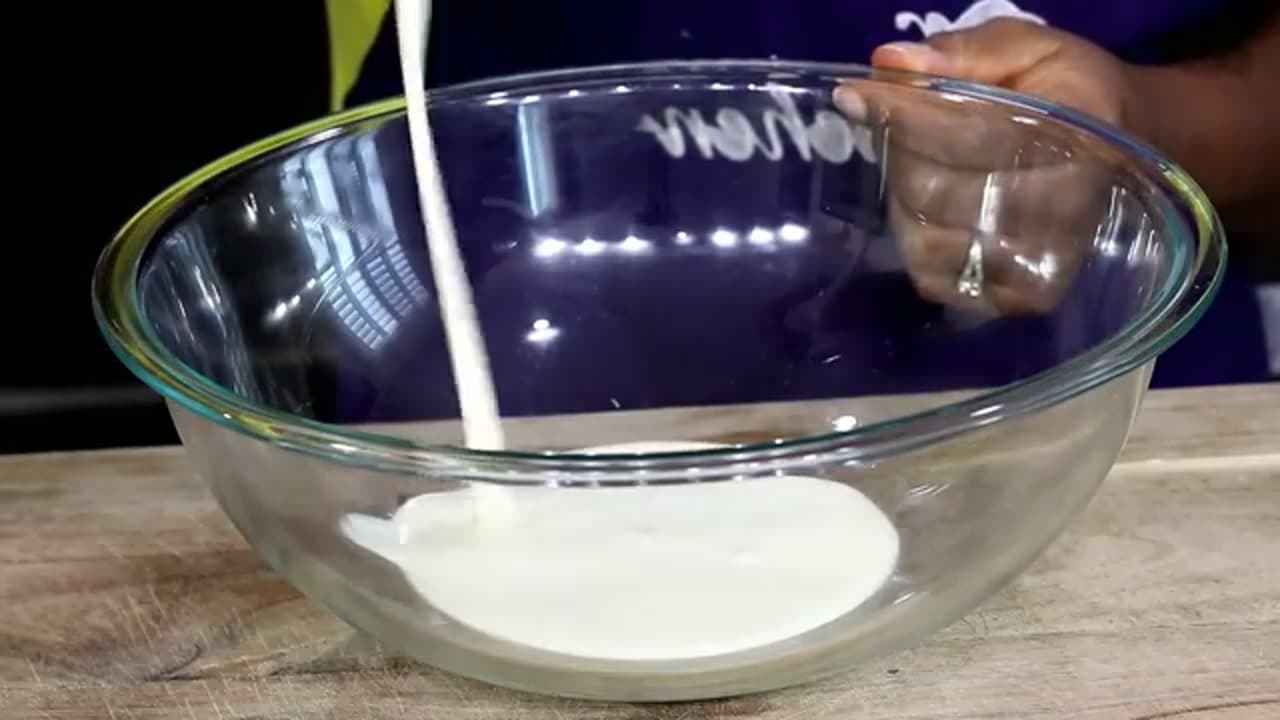 Step 2: Step 2: Pour the Cream Into a Bowl
