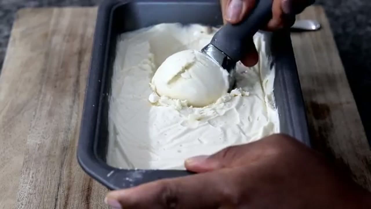 The finished result: How to Make Homemade Ice Cream