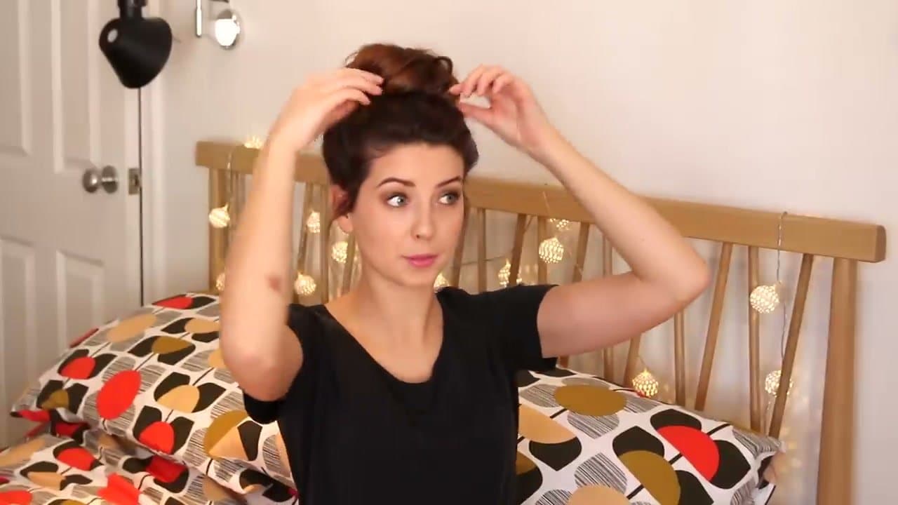 The finished result: How to Do a Messy Bun