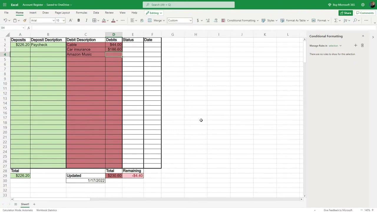 Step 3: Step 3: List your recurring bills with due dates