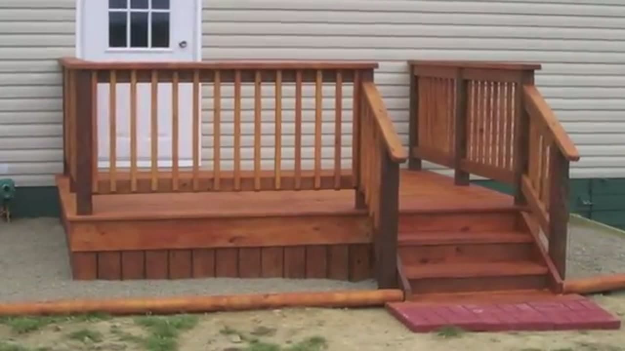 The finished result: How to Build a Deck