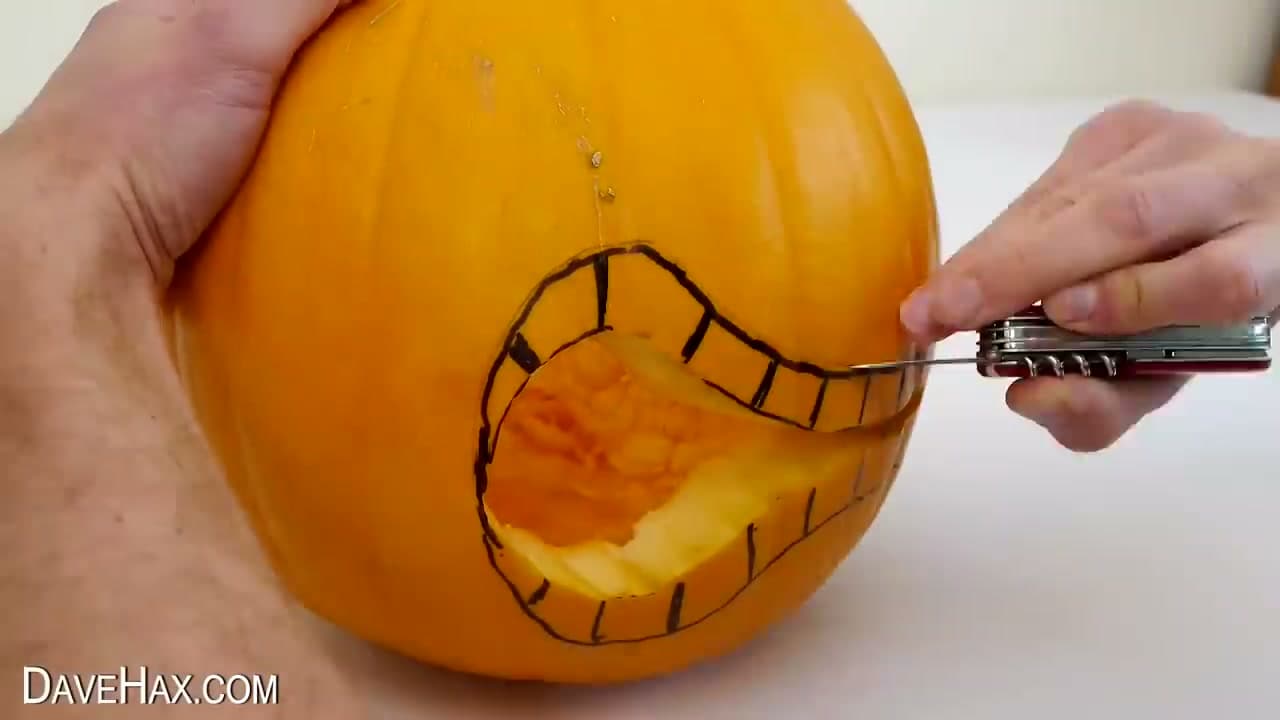 Step 6: Carve the Mouth and Teeth