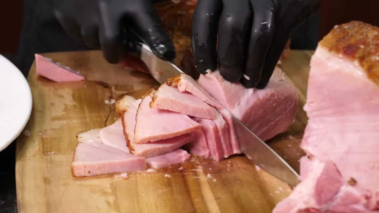 Step 6: Slice the Ham Across the Grain - How to Carve a Ham