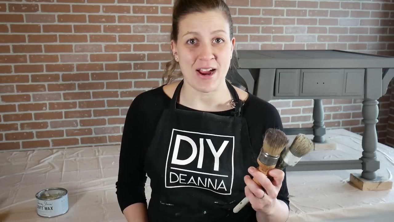 Step 5: Step 5: Apply the Chalk Paint Wax with a Wax Brush