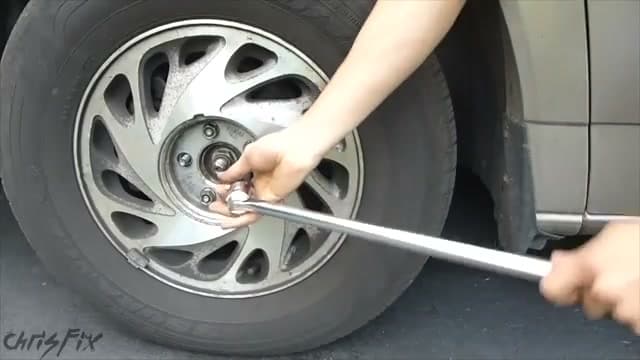Step 2: Loosen the Lug Nuts on the Ground