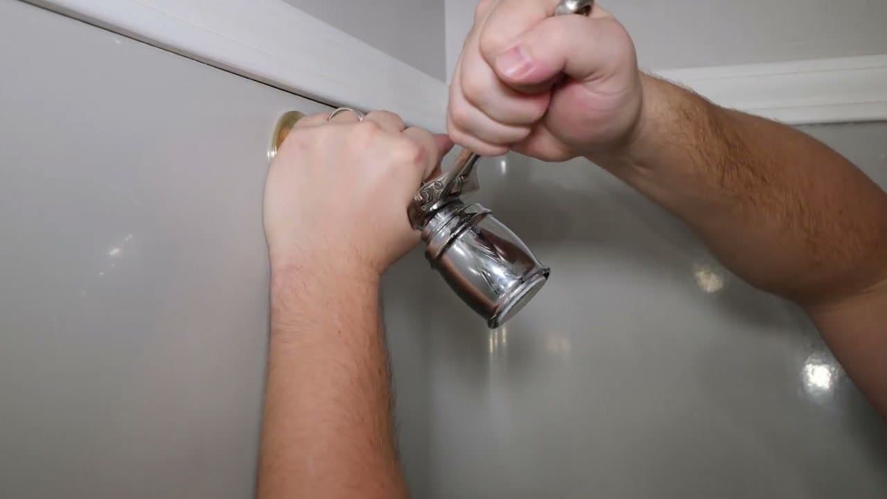 Step 2: Step 2: Unscrew the old showerhead counter-clockwise