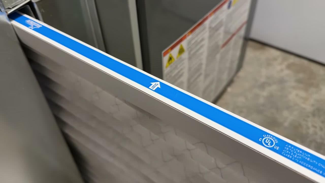 Step 5: Find the Airflow Arrow on the Filter Frame - How to Change a Furnace Filter