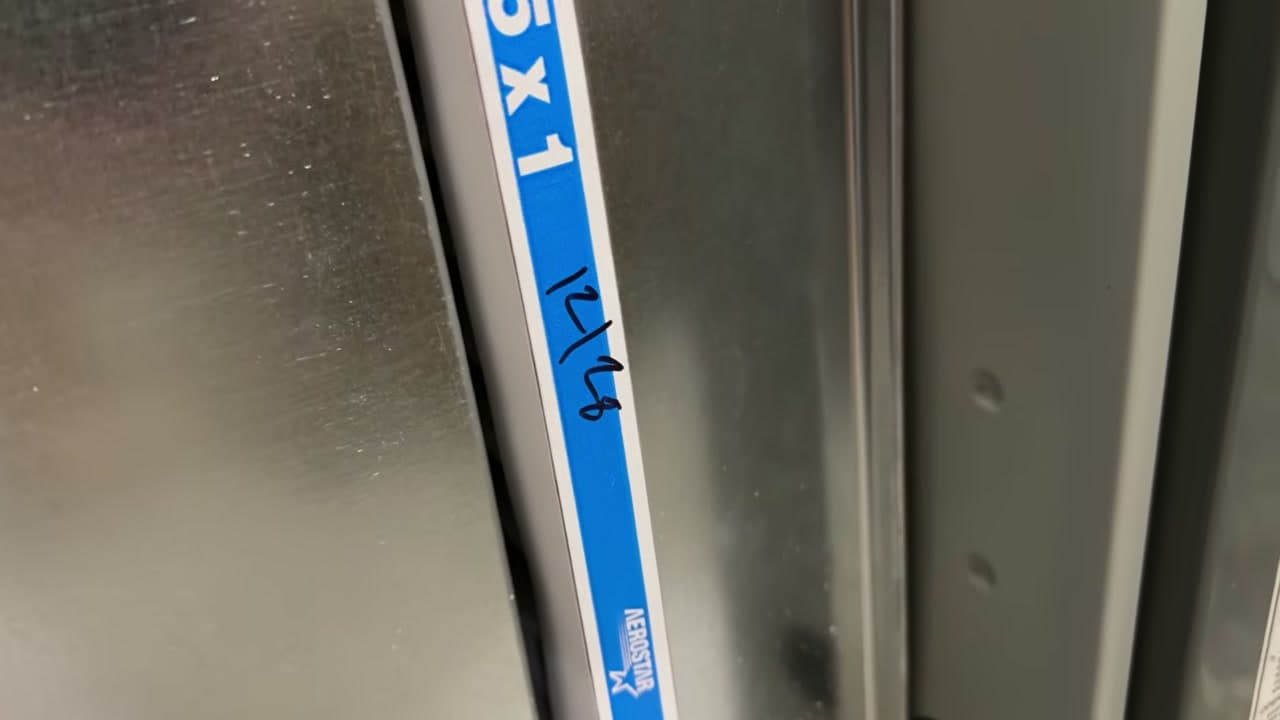 Step 6: Write the Date on the New Filter - How to Change a Furnace Filter