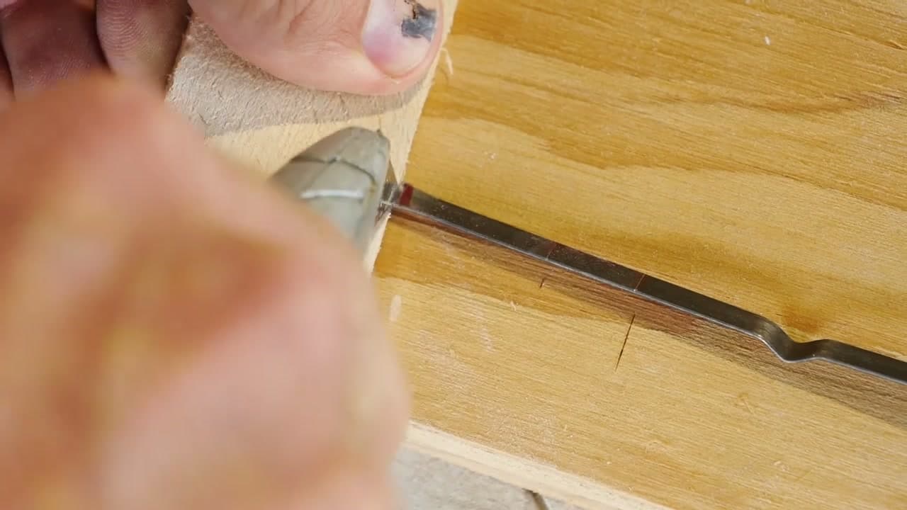Step 5: Step 5: Score the Marks Permanently With a Box Cutter