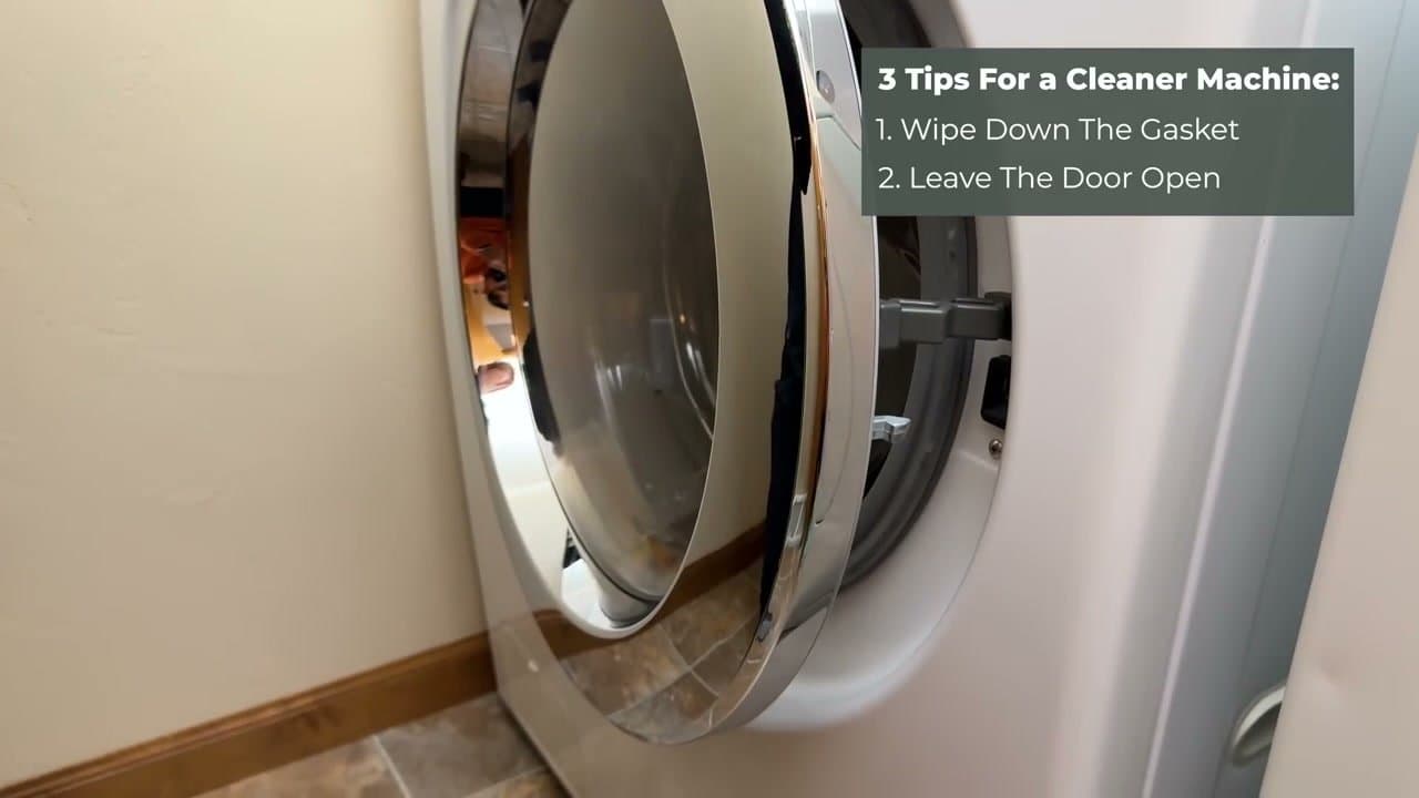 The finished result: How to Clean a Washing Machine
