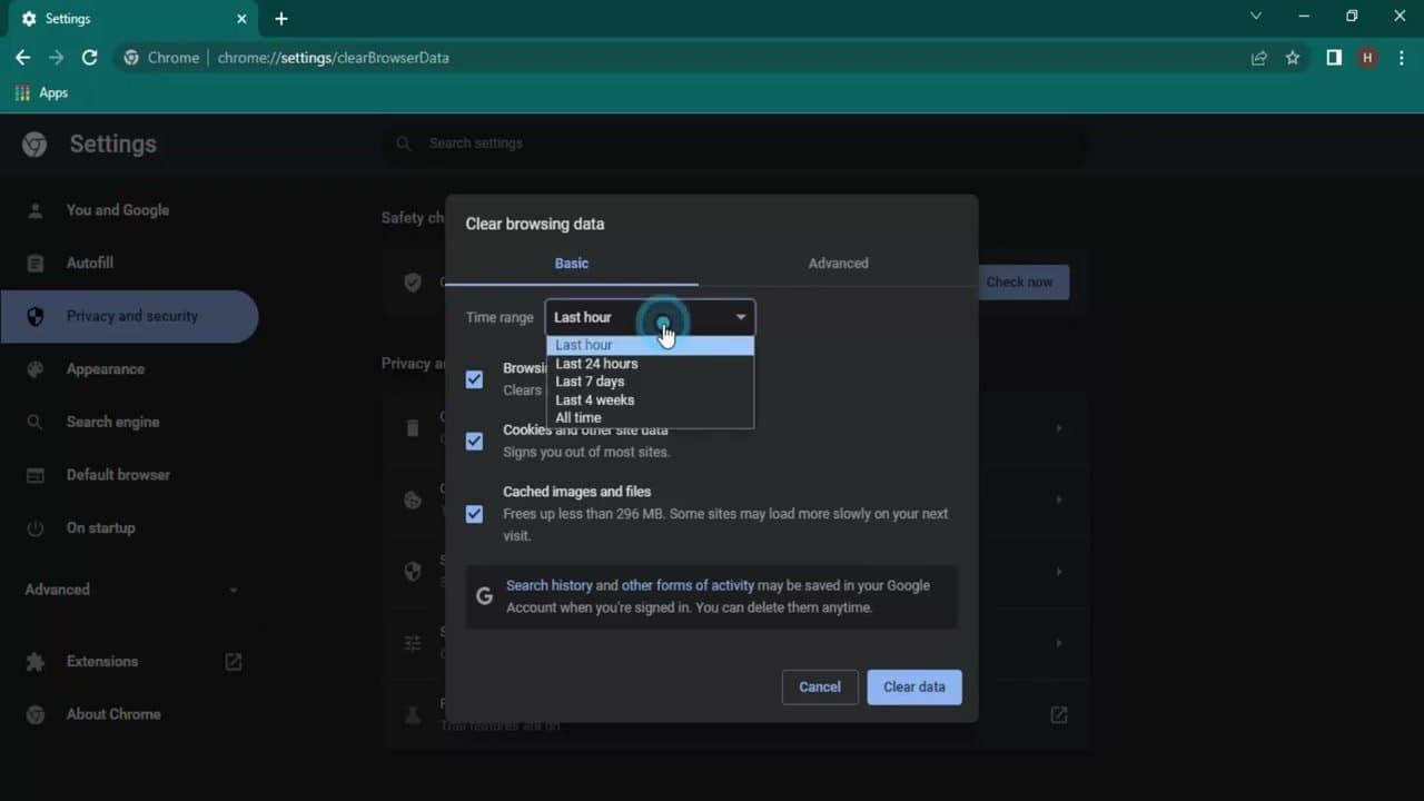 Step 3: Set Time Range to 'All Time'