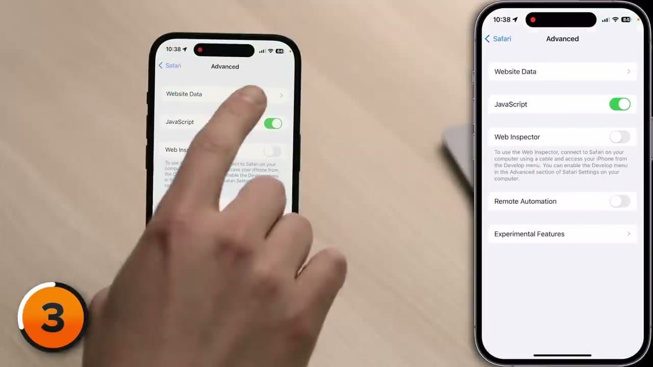 Step 3: Clear the Deep Safari Cache