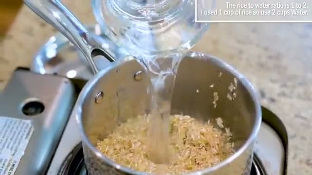 Step 3: Step 3: Add water in a 1:2 ratio
