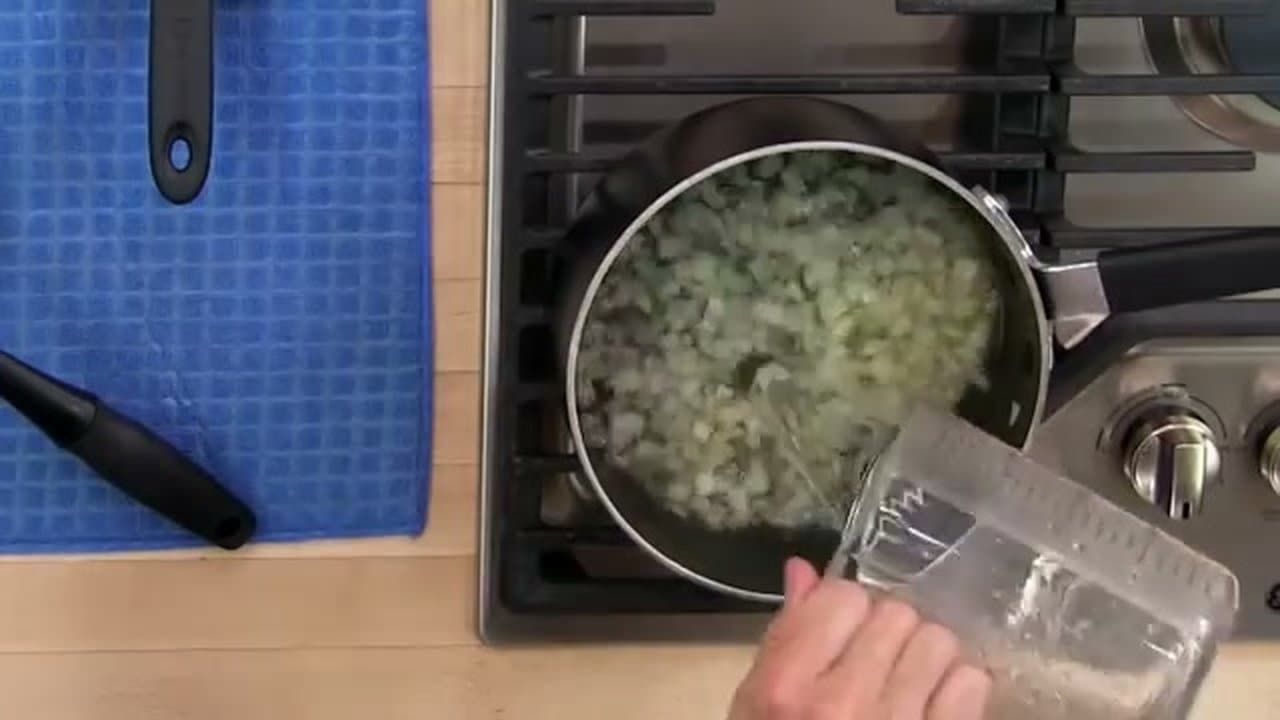 Step 5: Step 5: Add water and bring to a boil