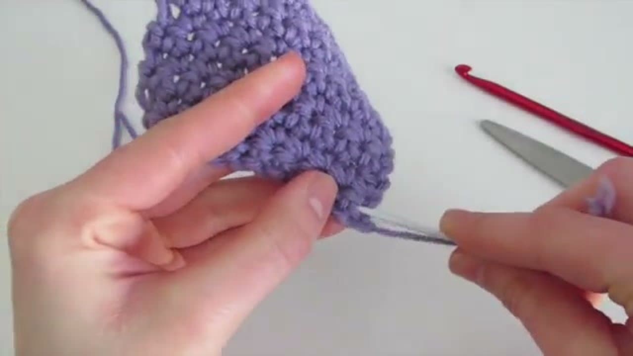 The finished result: How to Crochet for Absolute Beginners: Part 1
