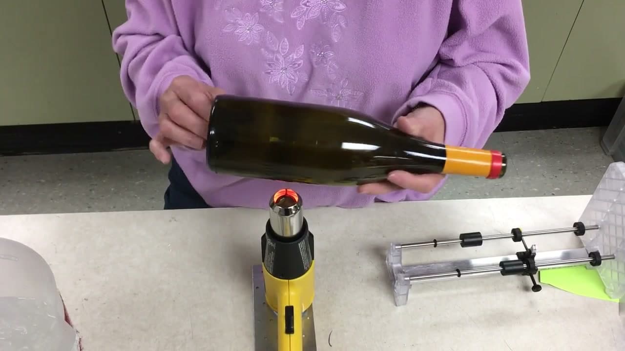 Step 8: Heat the Bottle, Turning It the Whole Time - How to Cut a Glass Bottle Into Rings