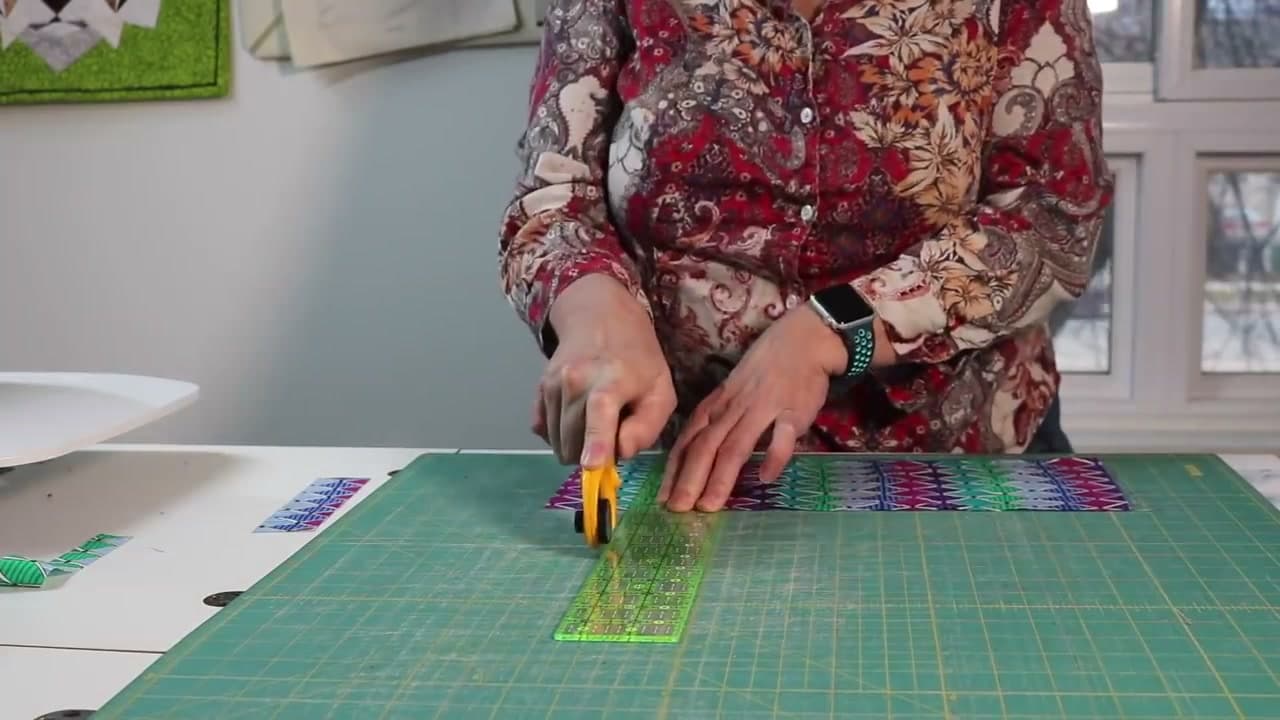 Step 7: Cross-Cut Strips and Keep the Blade Safe