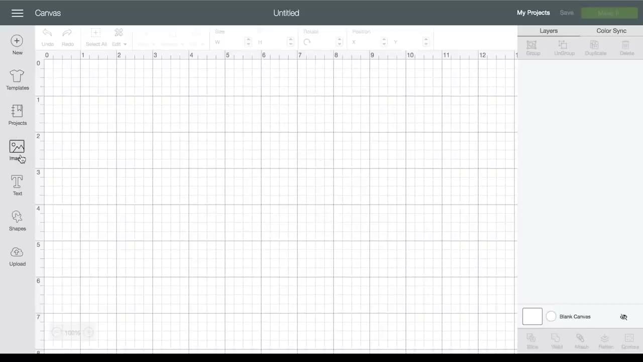 Step 1: Step 1: Open Design Space and Start a New Canvas