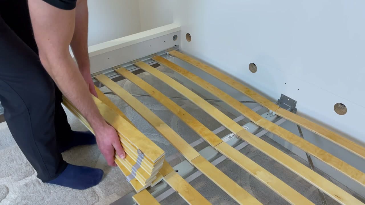 Step 2: Lift Out the Wooden Slats
