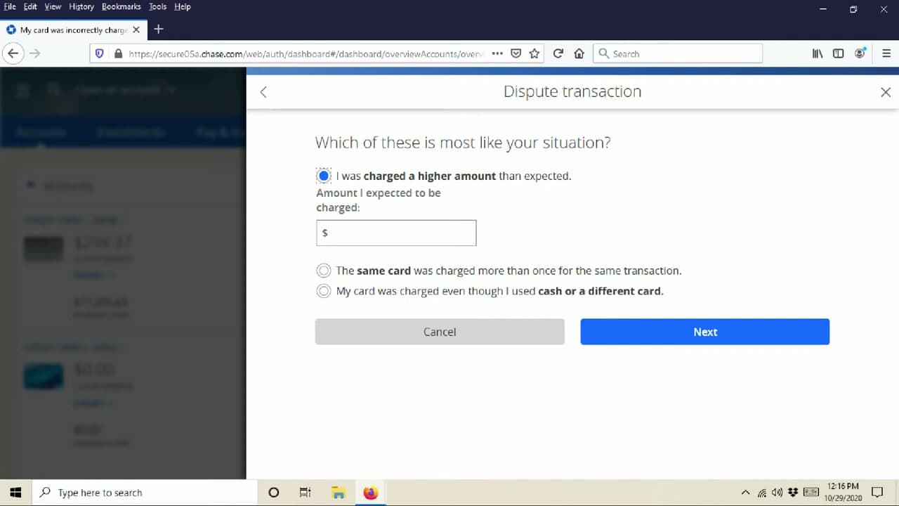 Step 6: Step 6: Enter the Expected Amount or Other Required Details