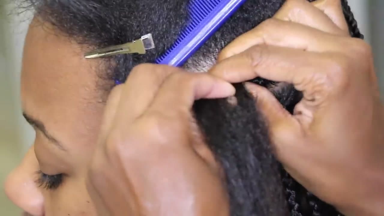 The finished result: How to Do Knotless Box Braids at Home