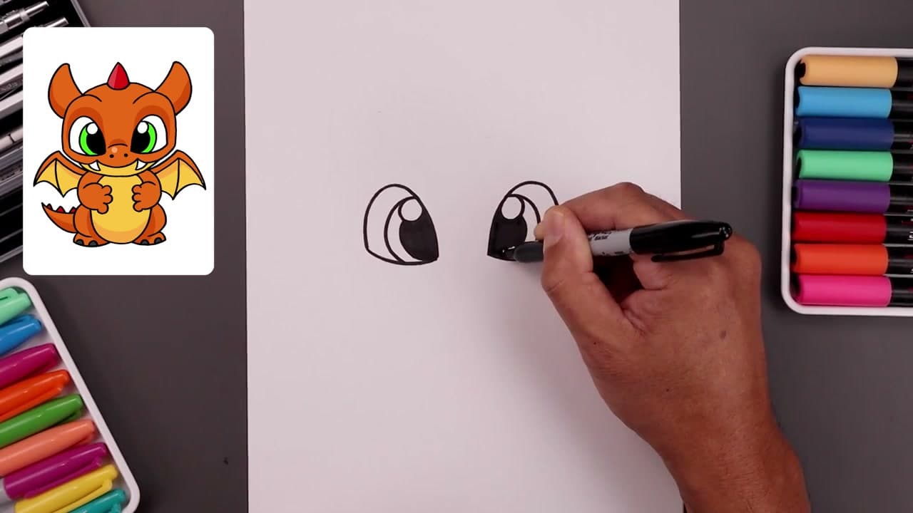 Step 1: Step 1: Draw the Eyes