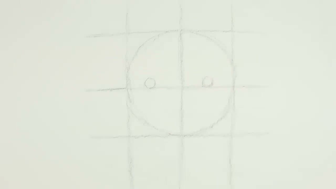 Step 3: Step 3: Block In the Eyes, Nose, and Mouth