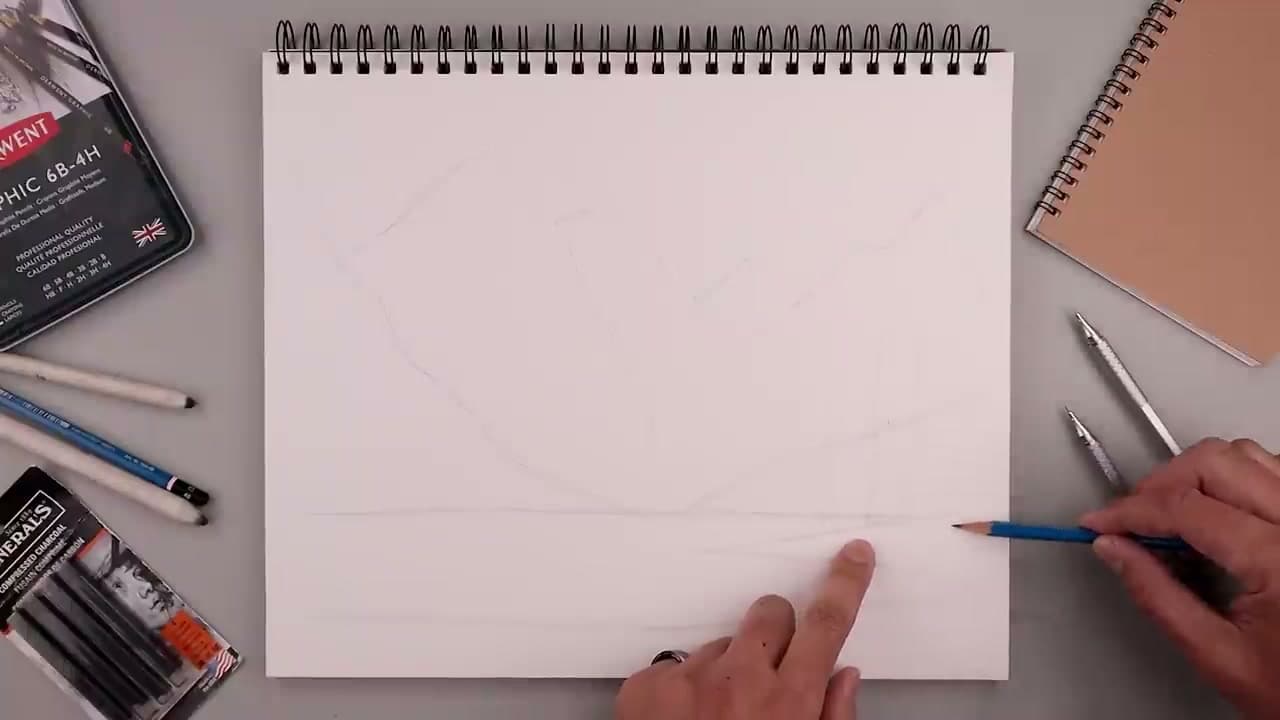 Step 2: Stack Background Mountains Behind the Front Peak