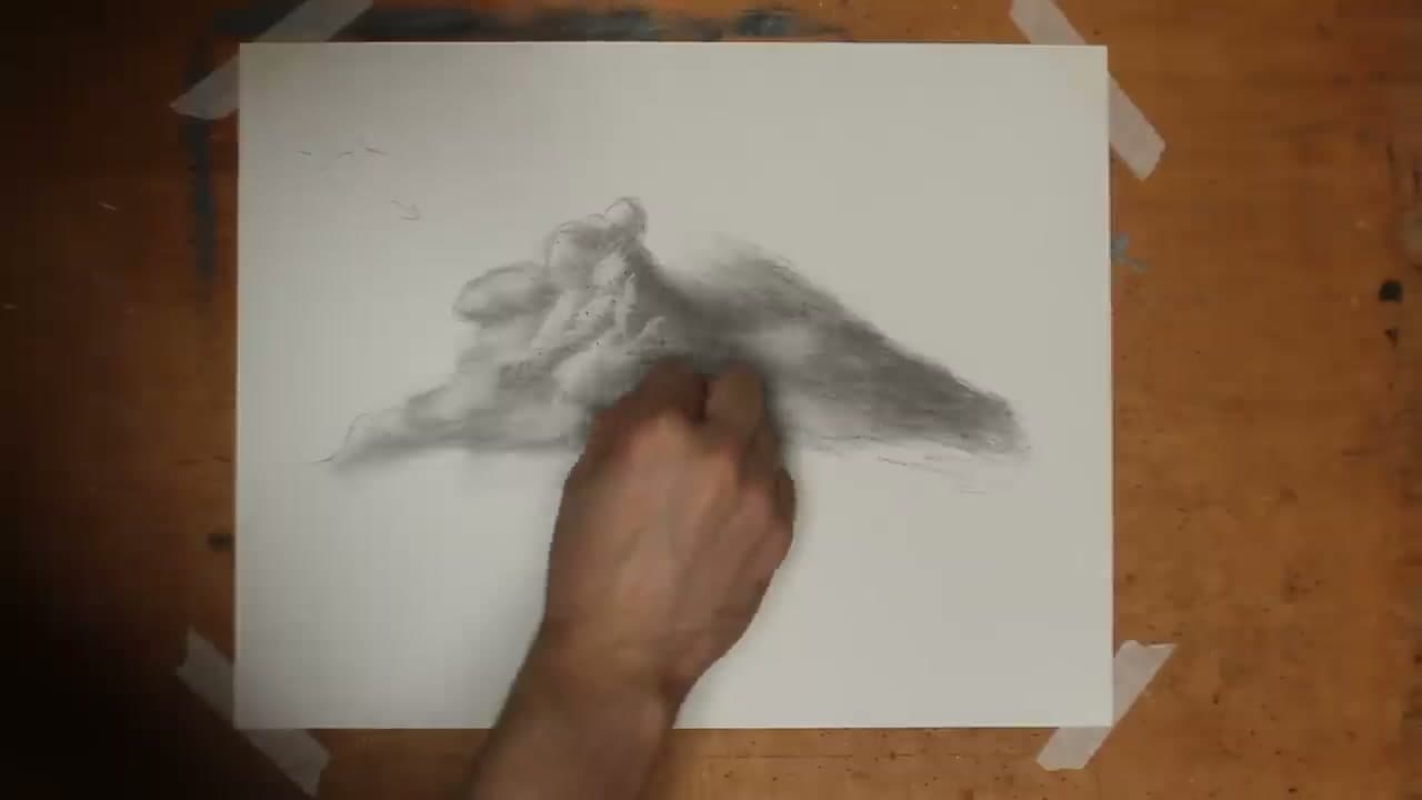 Step 5: Step 5: Lift Highlights with a Kneaded Eraser