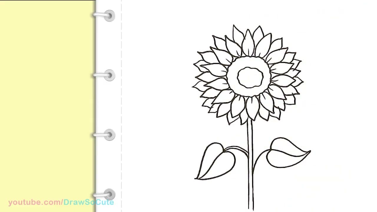 Step 6: Add the Second Leaf and Flick Petal Detail Lines