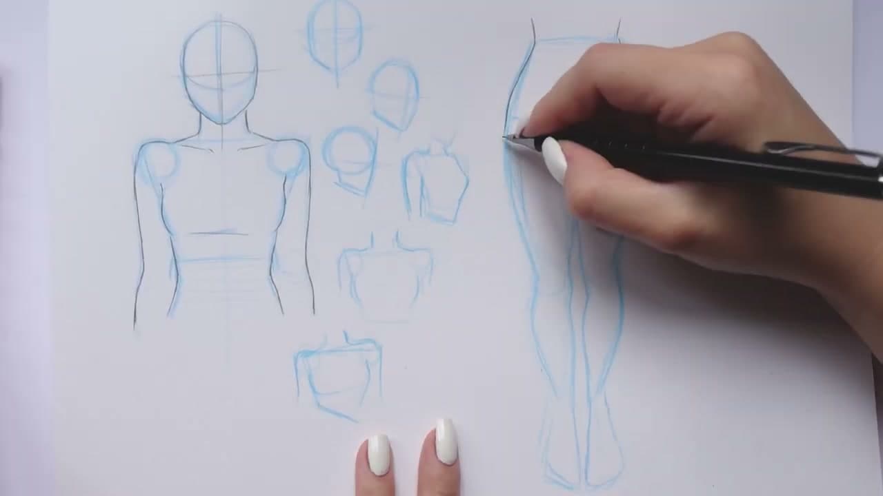 Step 5: Step 5: Build the Legs with Knee Circles