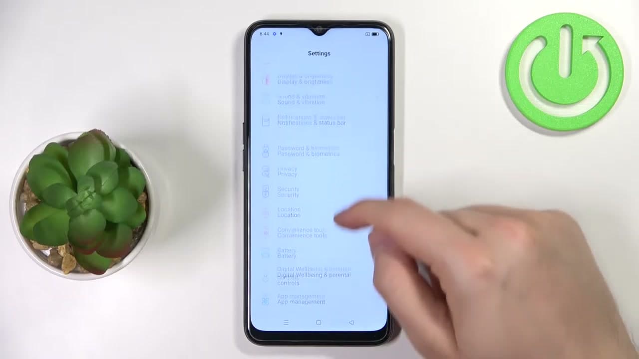 Step 2: Step 2: Open Settings and Scroll Down to Find Reset