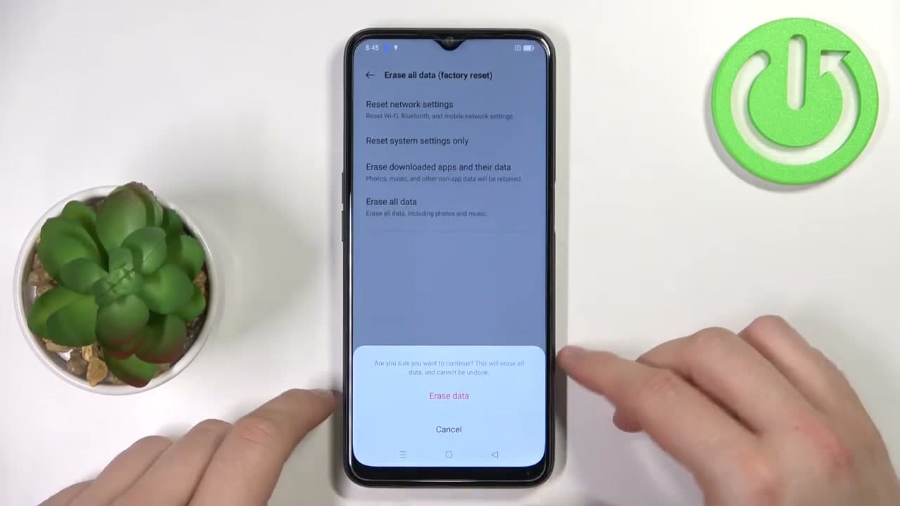 Step 5: Step 5: Read the Warning, Then Tap Erase Data
